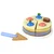 slomart Lesena torta LEAN TOYS s 8 kosi in pladnjem
