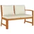 6-dijelni vrtni blagovaonski set s jastucima od bagremovog drva
