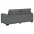 vidaXL Dvosed temno siv 180x81x84 cm blago