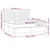Vidaxl Box spring postelja z vzmetnico LED modra 180x200 cm blago
