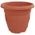 Saksije za biljke 6 pcs Crvena cigla O 26 x 21.5 cm Plastika