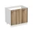 Hanah Home kuhinjski element Minar 4147, 90 cm, beli / dore