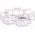 Set vanjskih sofa s jastukom 5 pcs Prirodna i krem