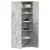 Ormar za cipele Siva 80 x 35.5 x 180 cm Konstruirano drvo