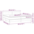 vidaXL Box spring postelja z vzmetnico LED temno siva 200x200 cm blago