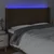LED uzglavlje tamnosmeđe 163x16x118/128 cm od tkanine