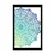 Plakat modro zelena Mandala - 60x90 black