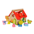 Lesena didaktična hiška Shape Sorter House Eichhorn z 12 kockami za vstavljanje od 12 mes 18*17*18 cm