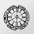 Wallity Zidni sat Enzoclock - S016, 48x48 cm