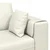 Sofa Krema 250 x 77 x 76 cm Baršun