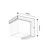RABALUX Andelle Spoljna zidna lampa, LED, IP54, 10W, 500lm, Crna