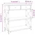 Konzolni stol boja hrasta 75 x 28 x 75 cm konstruirano drvo