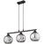 Brilagi - Luster na lanku DIOR 3xE27/60W/230V crna/dimno siva