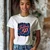 Camiseta Majica sa štampanim printom Cam 908, Ženska, Bela