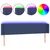 LED uzglavlje plavo 163x16x78/88 cm od tkanine