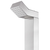 VIDAXL vrtni tuš (220cm), inox