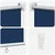 Vanjska roleta 90% blokada UV zraka Plava 80 x 140 cm HDPE