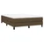 Vidaxl Box spring postelja z vzmetnico temno rjava 160x200 cm blago