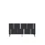 Hanah Home komoda Nota 150, 150 cm, antracit / srebrna