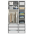 Garderobna omara Flex Set ?36 - 125 cm