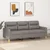 Vidaxl Trosed taupe 180 cm blago
