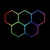 Hexagon LED tube 5 heads RGB 12V 410mm 23pcs