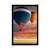 Plakat prelet balonov nad gorami - 20x30 silver