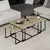 Hanah Home klub sto Levada 9306, 90,45,45 cm, hrast Bona
