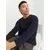 JACK & JONES Muški džemper 12268279, Teget