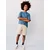 MANGO KIDS Majica A2CAR  kraljevo modra / bela