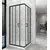 MASTER  Tu&scaron; komplet 80x80x185+15cm JF-530-3T crni profil