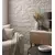 MASTER Panel zidni PU STONE 120x60x5cm 001 Hanyu bijeli