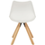 Ti`me STOL, kovina, les, tekstil, umetna masa bela, hrast