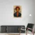 Canvas Slika na platnu Frida Kahlo Kraljica boja 60x90cm, Sa ramom, Beli