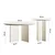 Hanah Home Set klub stolova Leo, 2 komada, Beli