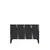 Hanah Home komoda Elips 120, 120 cm, antracit / srebrna