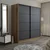 Hanah home Ormar Kale 180x210x52cm Bež-Antracit