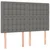 Vidaxl Box spring postelja z vzmetnico temno siva 140x200 cm blago