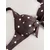 Next Bikini zgornji del temno rjava/bela