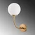 Opviq Zidna lampa Sferis-15030, 15x26x35cm, IP20, Zlatno-bela boje