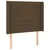 vidaXL vidaXL Box spring postelja z vzmetnico LED temno rjava 90x190 cm blago, (20930560)