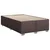 vidaXL vidaXL Box spring postelja z vzmetnico temno rjava 120x190 cm blago, (21305081)