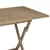 Sklopivi vrtni stol sivi 120 x 70 x 75 cm od masivne tikovine