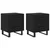 Vidaxl Nočne omarice s predalom 2 pcs Črni hrast 40 x 35 x 47.5 cm