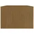vidaXL Klubska mizica medeno rjava 110x50x34 cm trdna borovina