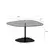 Hanah Home Klub sto Soho 85x40x67cm Tamnosivo-Crni