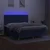 Vidaxl Box spring postelja z vzmetnico LED modra 180x200 cm blago