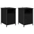 Noćni ormar 2 pcs Crni hrast 40 x 42 x 60 cm Konstruirano drvo