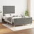 Vidaxl Posteljni okvir brez vzmetnice temno siva 120x190 cm blago