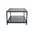 Hanah Home Klub sto 90x40x60?cm Sivo-Crni